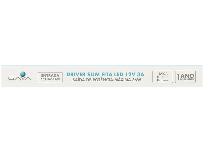 Imagem de Fonte para Fita de LED Slim 12V 3A Gaya 9365