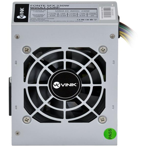 Imagem de Fonte Para Gabinete Slim Sfx 230w Real Bivolt Corp - Vfs230