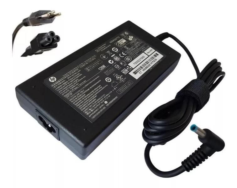 Fonte Para Hp Zbook Omen 120w 19.5v 6.15a Pino Azul - Rhos Imagem de Fonte Para Hp Zbook Omen 120w 19.5v 6.15a Pino Azul