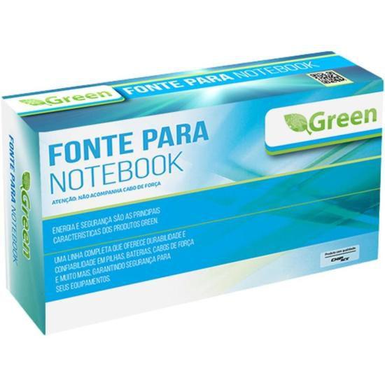 Imagem de Fonte Para Notebook 19V 3,42A Bivolt 5,5X2,5mm Green