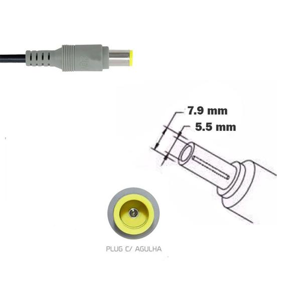 Imagem de Fonte para Notebook Ibm Lenovo 20v 3.25a 65w Plug Redondo