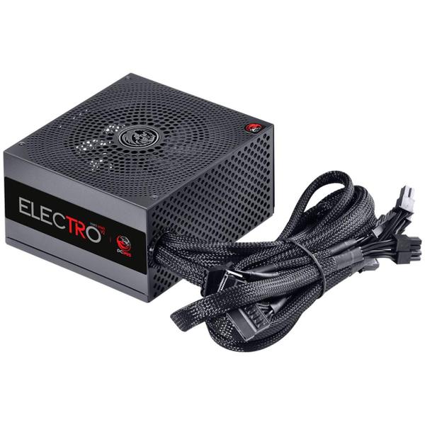 Imagem de Fonte Para Pc Gamer Eletro V2 650W ATX Com 6 Cabos Conectores  115V/230V Com Proteção Contra Sobrecarga Fan Silenciosa Cor Preto - Pcyes