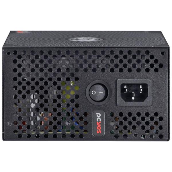 Imagem de Fonte Pcyes Eletro V2 650W ATX Bronze Para Pc Gamer Com 6 Cabos  Conectores 115V/230V Com Proteção Contra Sobrecarga Fan Silenciosa