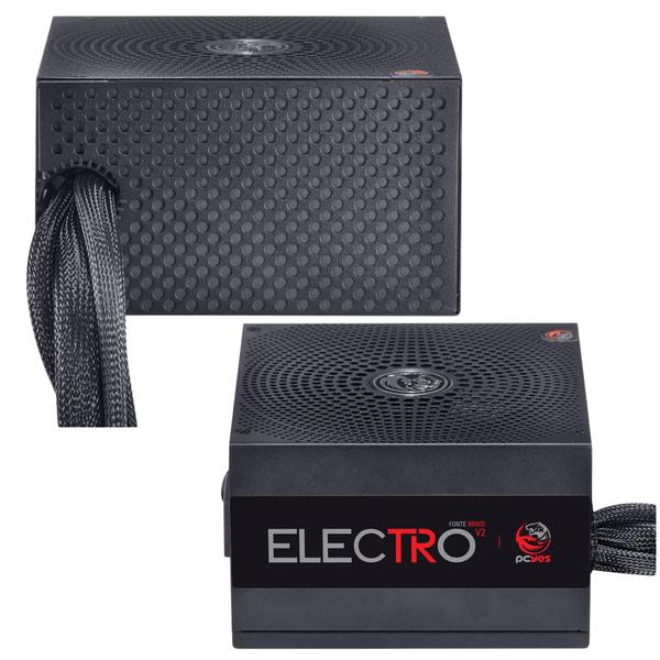 Fonte Pcyes Eletro V2 750W ATX Bronze Para Pc Gamer Com 6 Cabos Conectores 115V/230V Com Proteção Contra Sobrecarga Fan Silenciosa Imagem de Fonte Pcyes Eletro V2 750W ATX Bronze Para Pc Gamer Com 6 Cabos Conectores 115V/230V Com Proteção Contra Sobrecarga Fan Silenciosa