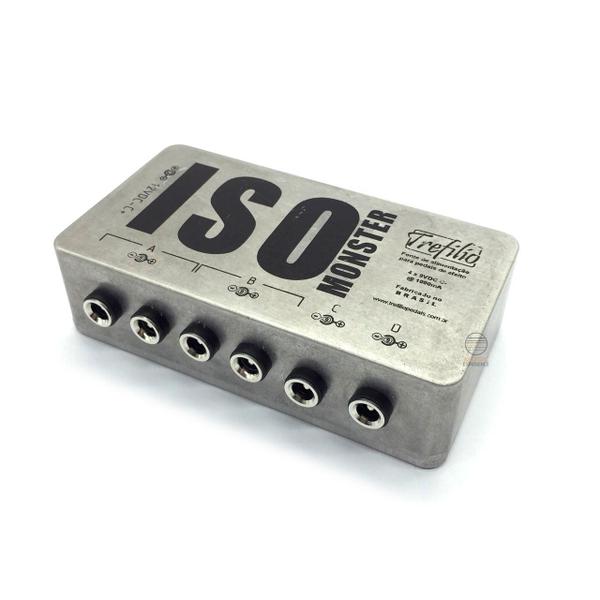 Imagem de Fonte pedal isolada 9v 6 saídas brick ISO Monster Trefilio