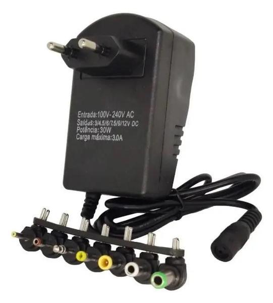 Imagem de Fonte Regulada Até 12V Com 7 Plugs 42W Al-37Ch - Altomex