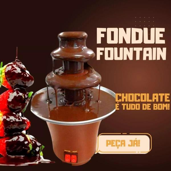 Imagem de Fonte Torre Cascata Mini Fondue Chocolate 3 Camadas 110v Confira