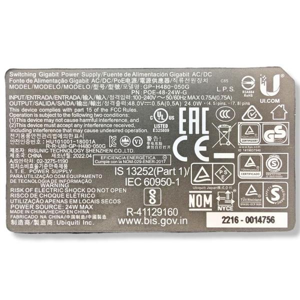 Fonte ubiquiti poe-48-24w-g-br poe injector 48vdc 24w 0.500amp Imagem de Fonte ubiquiti poe-48-24w-g-br poe injector 48vdc 24w 0.500amp