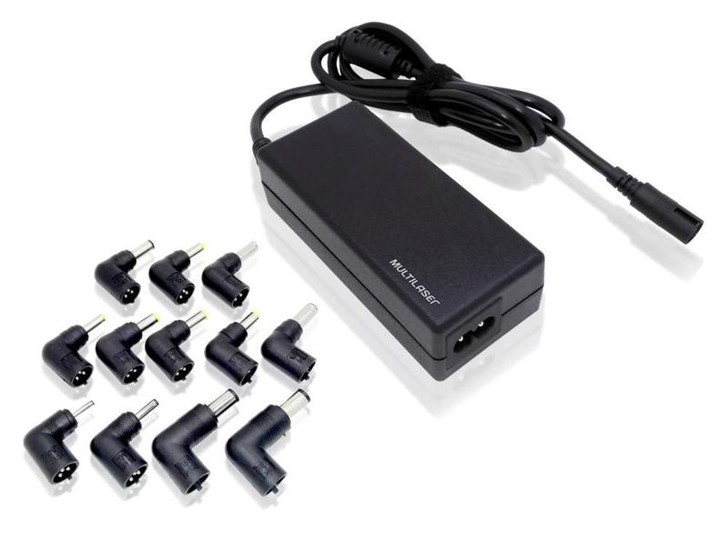 Imagem de Fonte Universal para Notebook 65W Multilaser CB082 - com 12 Pontas Intercambiáveis