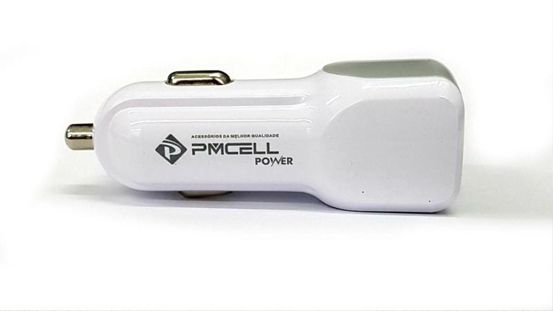 Imagem de Fonte Veicular Power 778 PMCELL Dual Usb Branco - Linha CV21