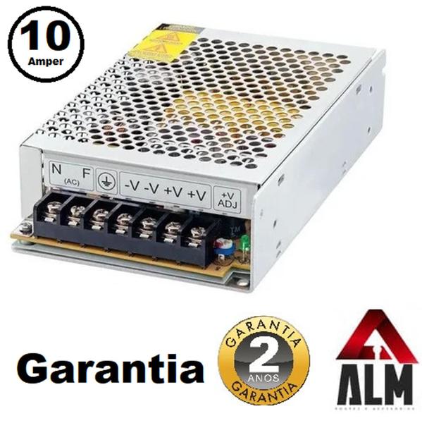 Imagem de Fontes Chaveada 10A 12V 120W Câmera Fita Som Garantia 2 Anos (3578)