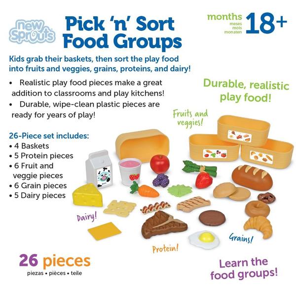 Imagem de Food Toy Set Learning Resources New Sprouts Pick and Sort