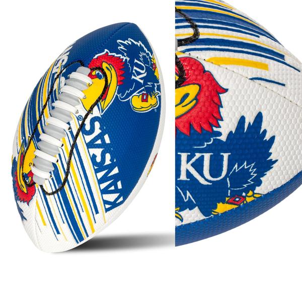 Imagem de Football Franklin Sports Kansas Jayhawks Foam 8.5 para crianças