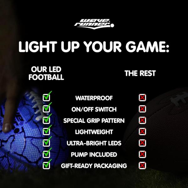 Imagem de Football Wave Runner Glow in The Dark LED tamanho júnior