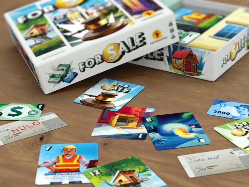 Imagem de For Sale - Papergames - Jogo de Cartas Mesa Leilão 2 a 6 jogadores