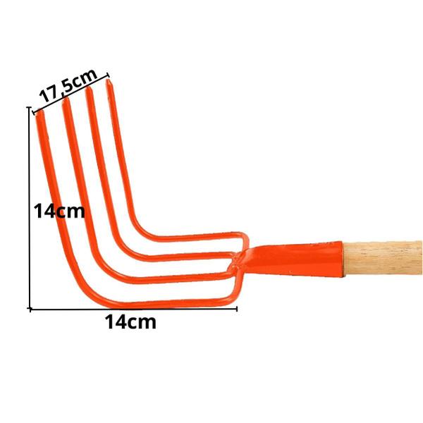 Imagem de Forcado Curvo 4 Dentes com Cabo 120cm - Famastil