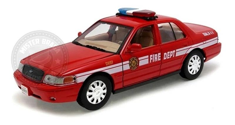 Ford Crow Victoria 2007 Corpo De Bombeiros Motormax 1/24 Imagem de Ford Crow Victoria 2007 Corpo De Bombeiros Motormax 1/24