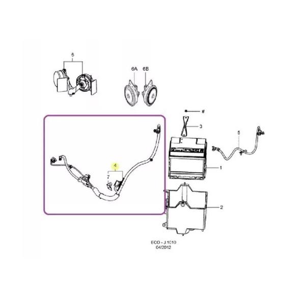 Imagem de Ford Ecosport Cabo Positivo Bateria Genuíno