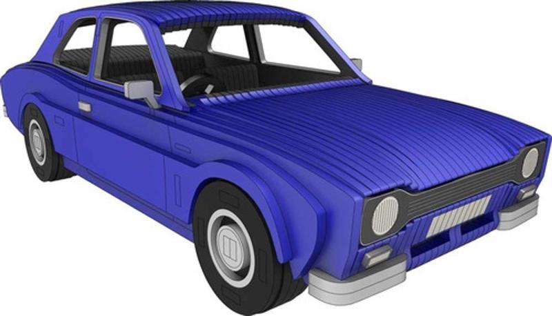 Imagem de Ford Escort Mk1 - Veículos Quebra Cabeça Em Mdf