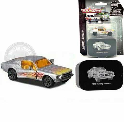 Imagem de Ford Mustang Fastback Chamas Majorette Metal Series 1/64