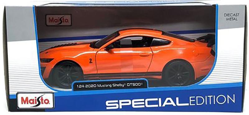 Ford Mustang Shelby Gt 500 2020 Laranja Maisto 1/24 Imagem de Ford Mustang Shelby Gt 500 2020 Laranja Maisto 1/24