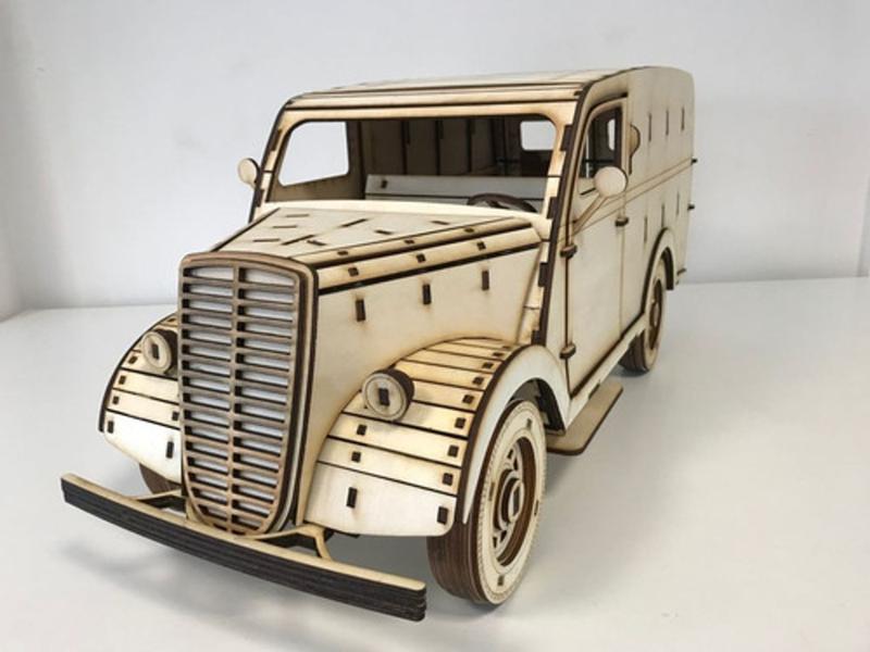 Imagem de Fordson Van 1952 - Automóvel Quebra Cabeça Em Mdf