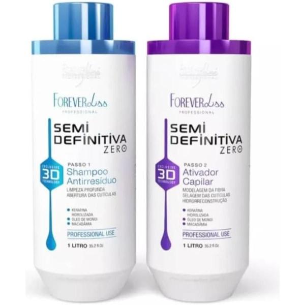 Imagem de Forever Liss Semi Definitiva Realinhamento Capilar Shampoo Antiresiduo + Realinhamento Capilar 1 litro