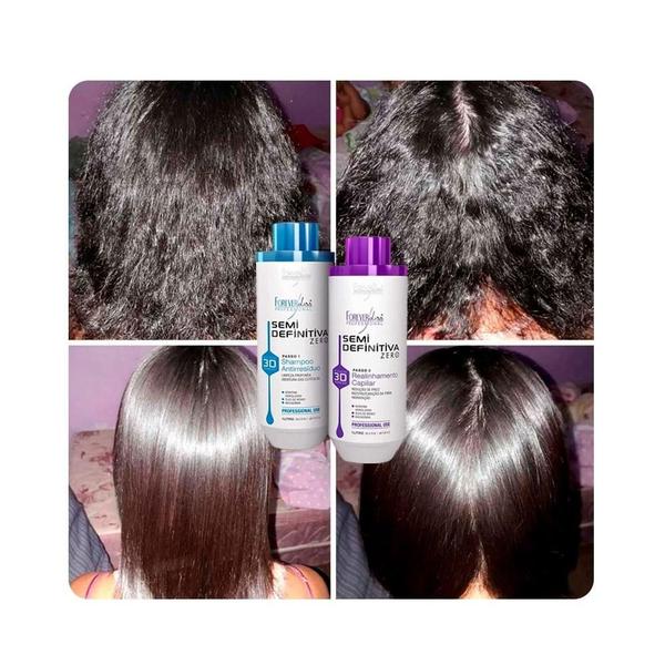 Imagem de Forever Liss Semi Definitiva Zero Kit Escova 2x900ml