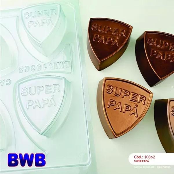 Imagem de Forma 03 Partes para chocolate Super Papá Bwb Cod: 10362