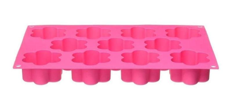 Imagem de Forma 11 Moldes Silicone Pudim Sobremesa Flower Silikomart