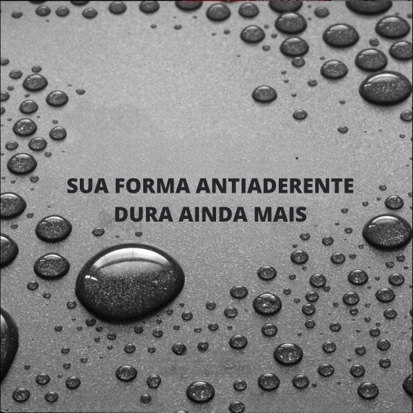 Imagem de Forma Assadeira de Pão Retangular Pequena Antiaderente 900ml + Pincel de Silicone Vermelho