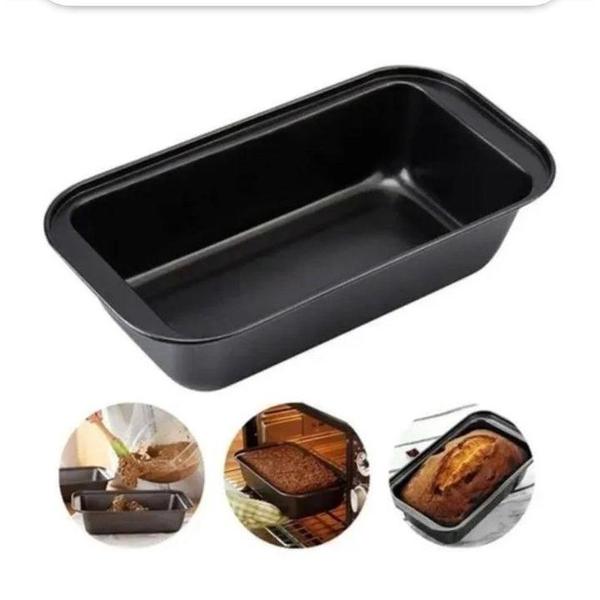 Forma assadeira metal para pães retangular metal utensilio de cozinha - Filó Modas Imagem de Forma assadeira metal para pães retangular metal utensilio de cozinha