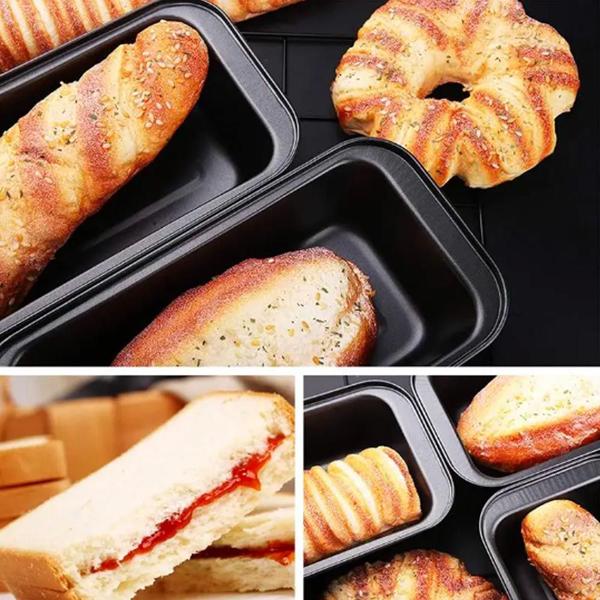 Forma Assadeira Retangular de Antiaderente Teflon para Pães Bolos Torradas Cozinha Confeitaria Padaria 25x6x13cm - DATERRA Imagem de Forma Assadeira Retangular de Antiaderente Teflon para Pães Bolos Torradas Cozinha Confeitaria Padaria 25x6x13cm