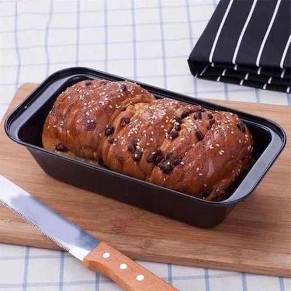 Forma Assadeira Retangular de Antiaderente Teflon para Pães Bolos Torradas Cozinha Confeitaria Padaria 25x6x13cm - DATERRA Imagem de Forma Assadeira Retangular de Antiaderente Teflon para Pães Bolos Torradas Cozinha Confeitaria Padaria 25x6x13cm