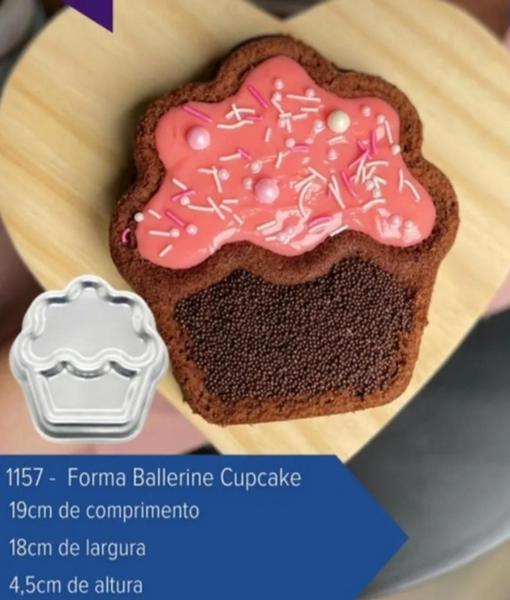 Imagem de Forma Ballerine Cupcake 19x18x4,5cm (ref 1196) Caparroz