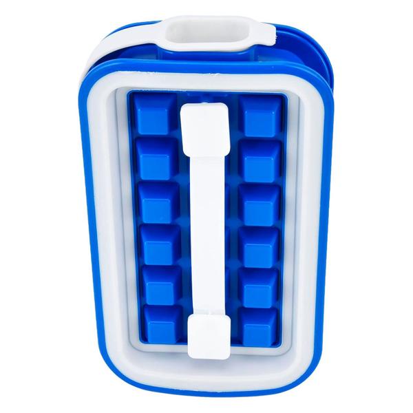 Forma Bandeja Para Gelo Dupla de Silicone e Plástico Ice Box 22CM Linha Casa Premium - 123 ùtil Imagem de Forma Bandeja Para Gelo Dupla de Silicone e Plástico Ice Box 22CM Linha Casa Premium