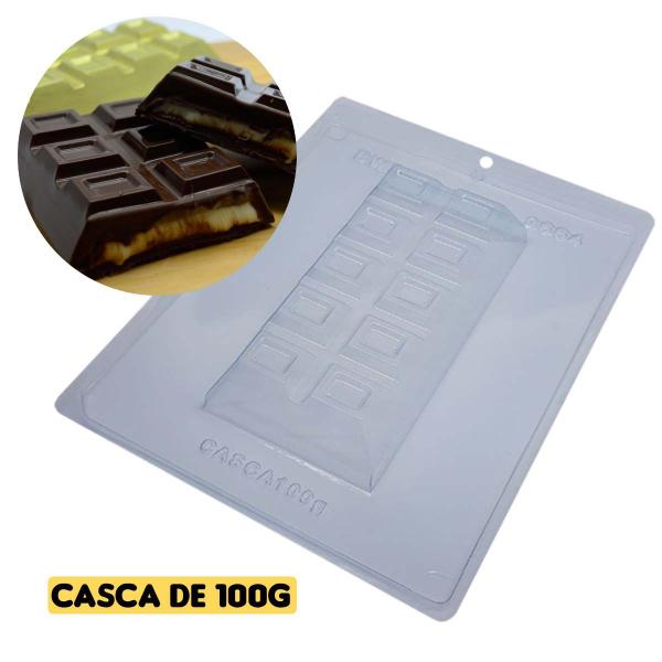 Imagem de Forma Barra De Chocolate Páscoa Silicone 3 Partes Bwb 100g