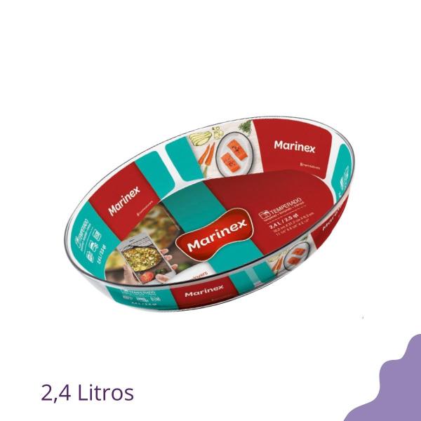 Imagem de Forma Bolo Oval Vidro 2,4L Nadir Forno ou Freezer Sempre