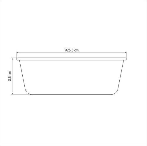 Imagem de Forma Bolo Pudim 24cm 2,6l Antiaderente Starflon Tramontina Cor Grafite