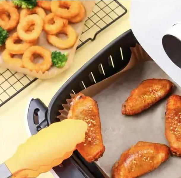 Imagem de Forma Cesto Papel Antiaderente Airfryer Quadrado 16cm 100 un