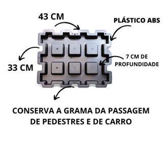 Imagem de Forma Concregrama Pisograma Para Plantio Ecológico De Plástico Gramado 43x33x7