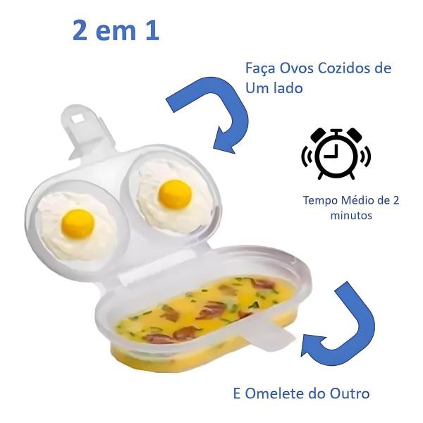 Imagem de Forma Cozinha Ovo Omelete Direto No Microondas Pratico Limpo