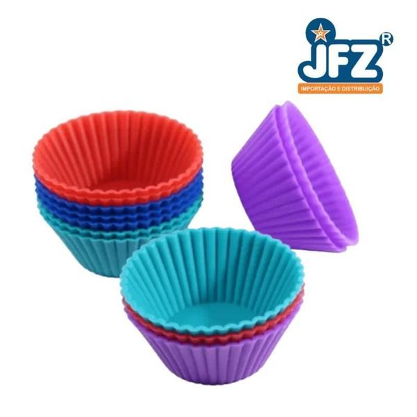 Imagem de Forma cupcake silicone média 7 cm c/ 6 pçs 7 x 3,5 cm