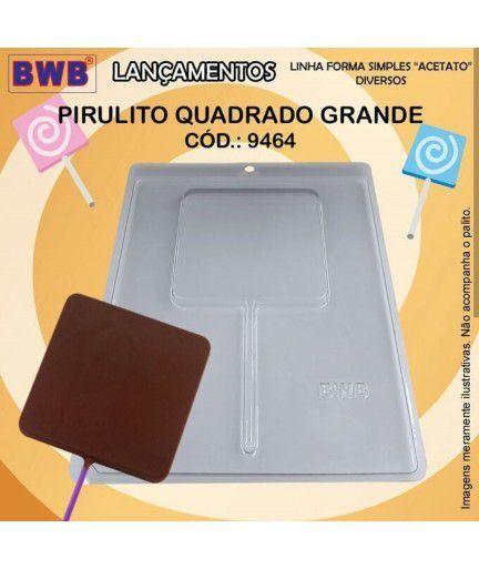 Imagem de Forma de Acetato Pirulito Quadrado Grande Cód. 9464 BWB