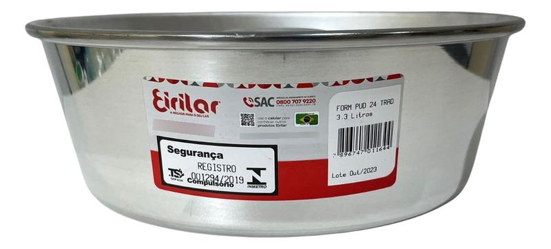 Imagem de Forma De Alumínio Para Bolo Pudim 24 Cm Furo Redonda Eirilar