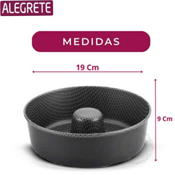 Imagem de Forma De Bolo Antiaderente 22 Cm Vermelha Alegrete