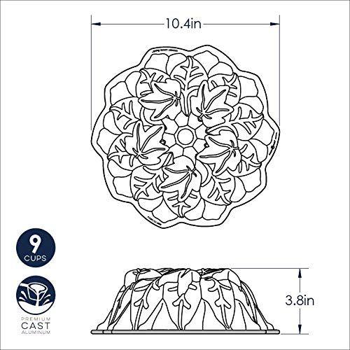 Imagem de Forma de bolo Bundt em bronze com design nórdico - Ware de alta qualidade