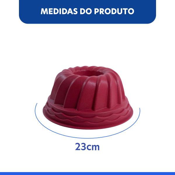 Imagem de Forma de Bolo com Furo de Silicone 23x11cm - Wincy