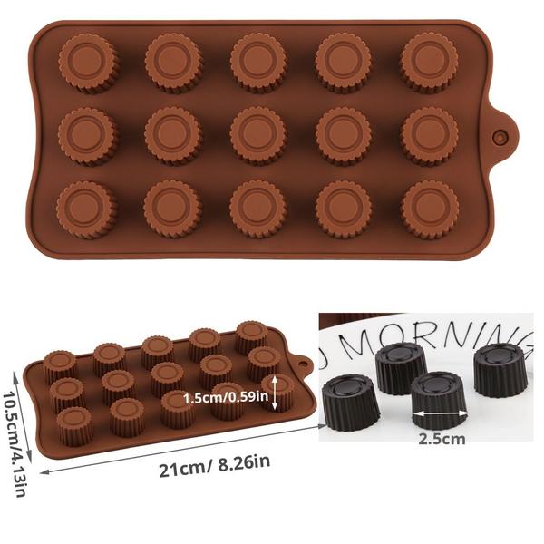 Imagem de Forma De Bombom Vários Modelos Chocolate Silicone para  Páscoa Trufas Sabonete Vela Biscuit e Gelo