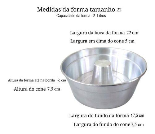 Imagem de Forma De Buraco Pudim Em Alumínio N22 Kit 50 Pçs Assadeiras